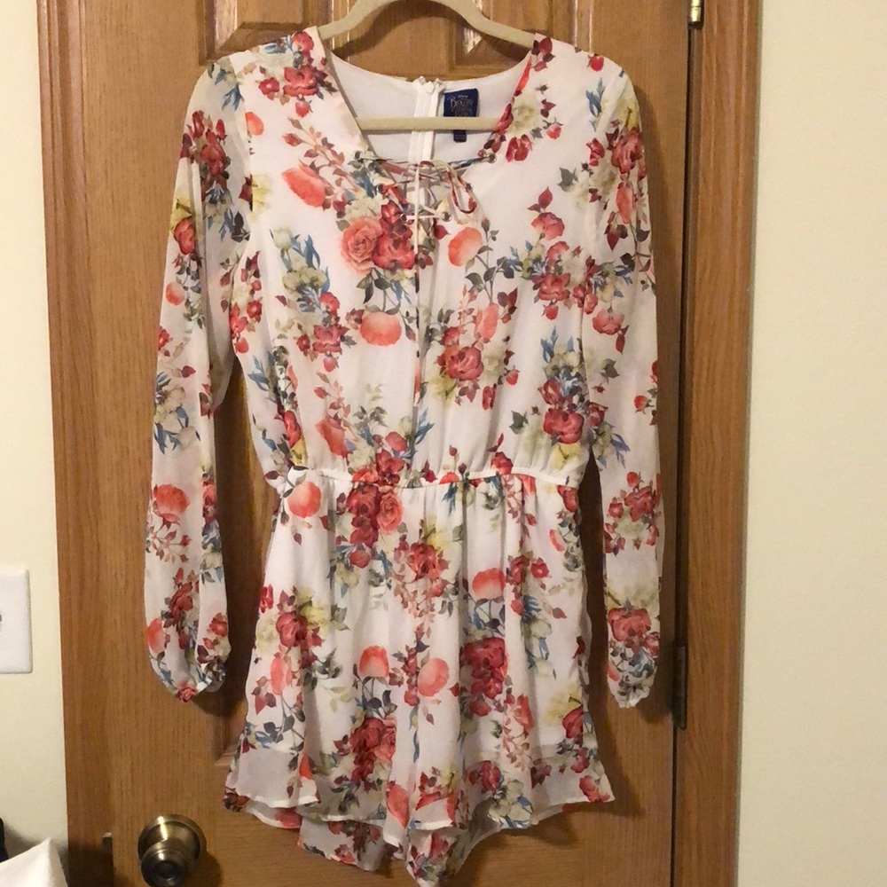 Large Floral Romper